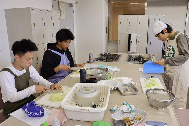 調理授業風景