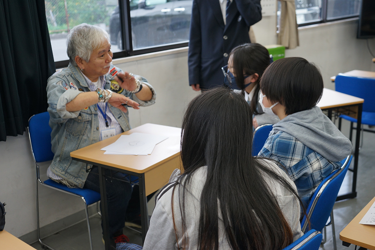 イラスト授業風景