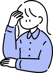 悩んでいる女子生徒